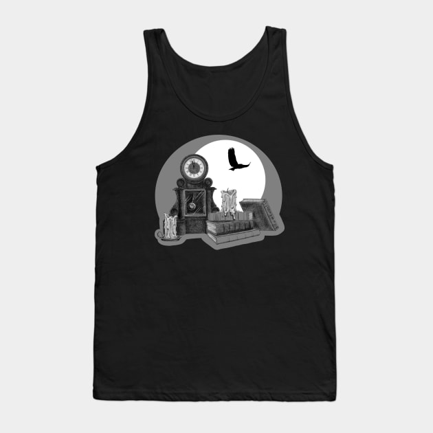 Edgar Poe's Desk Tank Top by SuspendedDreams